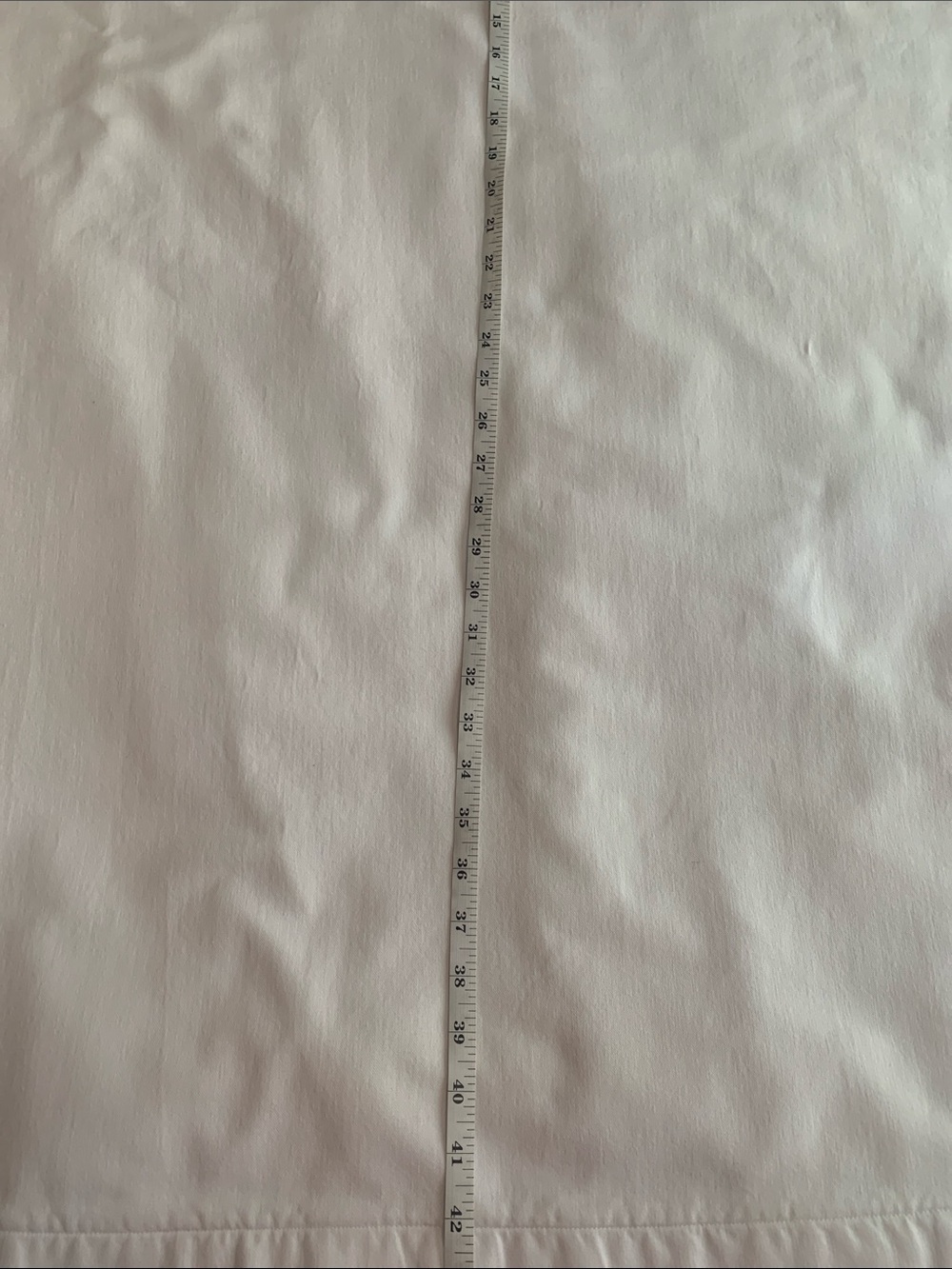 Custom homemade white tab top curtains. Approx 33” x 45” including tabs. - Picture 5 of 10
